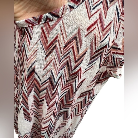 Wallflower womens mulitcolor chevron shirt Size Large - Picture 8 of 13